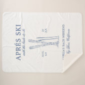 Après Ski Met De Bruid Die Bach Weekend Sherpa Deken (Voorkant (horizontaal))