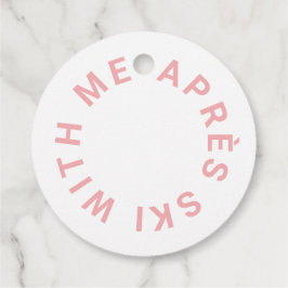 Après Ski Met Me Roze Bachelorette Feest  Bedankjes Labels