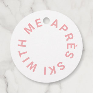 Après Ski Met Me Roze Vrijgezellenfeest Bedankjes Labels