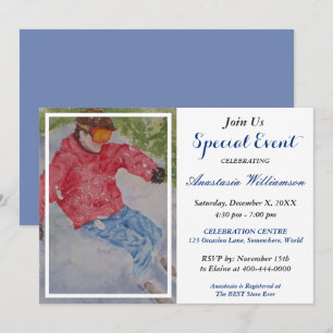 APRES SKI PARTY EVENT INVITE KAART