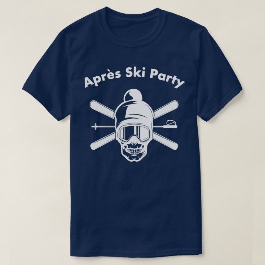 Apres Ski Party Ischgl 2020 skiull T-shirt (Design voorkant)