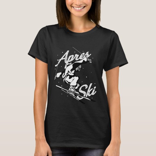 Apres ski party skiing ski mountains ski friends t-shirt (Voorkant)