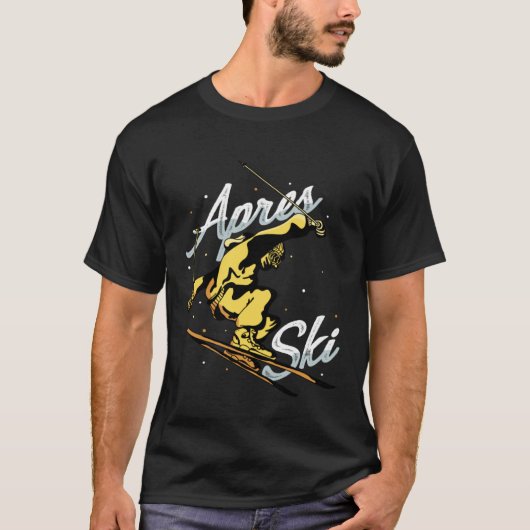 Apres Ski Party Skiing Ski Mountains  Ski Rider T-shirt (Voorkant)