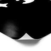 Apres ski party squad black and white perfect poster (Hoek)