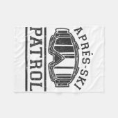 Apres Ski Patrol Fleece Deken (Voorkant (Horizontaal))