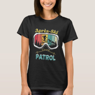 Apres Ski Patrol Skibril Snowboarden Skiër T-shirt
