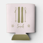 Apres Ski Pink Winter Bachelorette Blikjeskoeler (Achterkant)