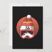 Apres Ski Retro  Skier Skiing Winter Sports Kaart (Voorkant)