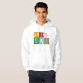 Après-ski Retro Skiers Color Block Hoodie (Voorkant volledig)