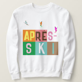 Après-ski Retro Skiers Color Block Trui