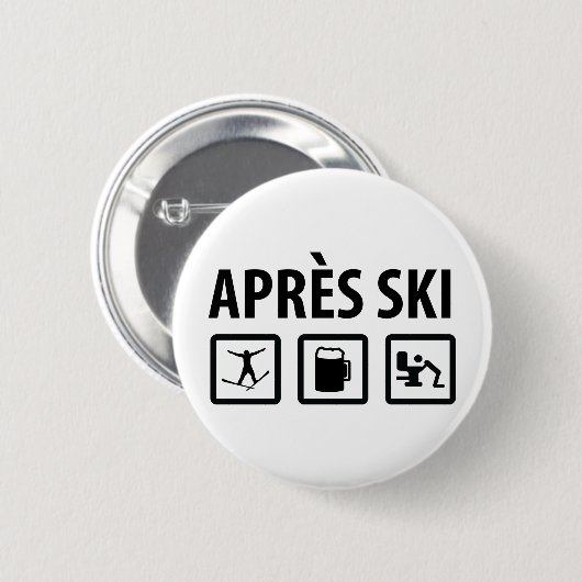 apres ski ronde button 5,7 cm (Voorkant /achterkant)