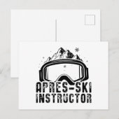 Apres-Ski | Skiers Ski Skiing Mountains Gift Briefkaart (Voorkant / Achterkant)