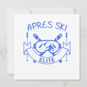 Apres Ski Skiing Snow Winter Sports Gift Kaart