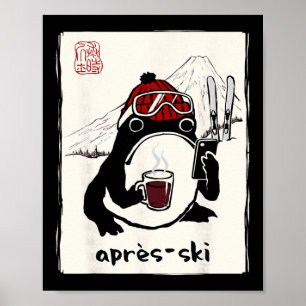 Après-ski Skiloper Japanse Mannen Vrouwen Kinderen Poster
