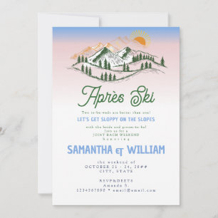 Après Ski Sloppy Slopes Skiën Joint Bach Weekend Kaart