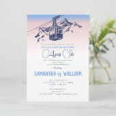 Après Ski Sloppy Slopes Winter Joint Bach Weekend Kaart (Staand voorkant)