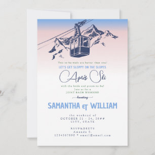 Après Ski Sloppy Slopes Winter Joint Bach Weekend Kaart