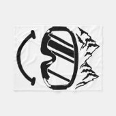 Apres Ski Snowboard Snowmobile Funny Skiing Snowmo Fleece Deken (Voorkant (Horizontaal))