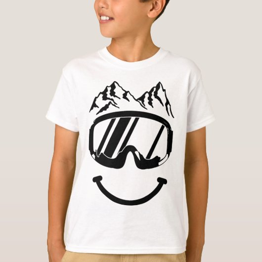 Apres Ski Snowboard Snowmobile Funny Skiing Snowmo T-shirt (Voorkant)