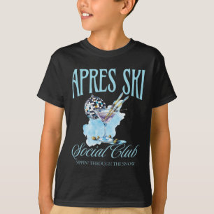 Apres Ski Social Club Drink Feestvrouwen Winter T-shirt