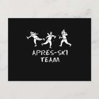 Apres Ski Team Drink sneeuwwintersport Briefkaart