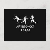 Apres Ski Team Drink sneeuwwintersport Briefkaart (Voorkant)