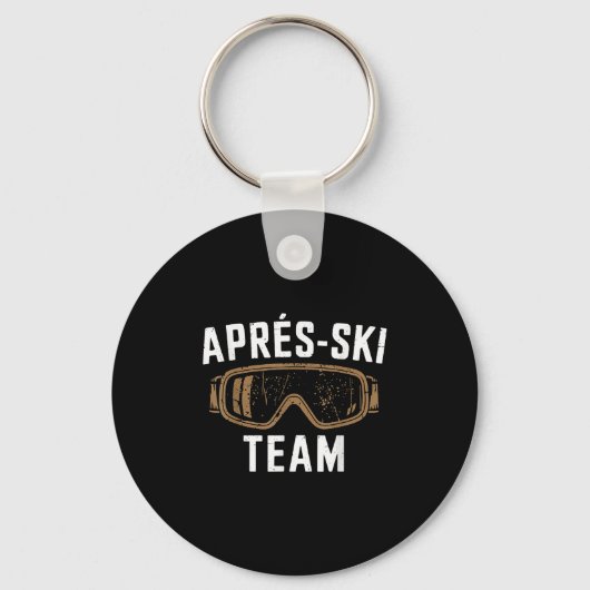 Apres-ski Team Winter Skiing  Sleutelhanger (Voorkant)