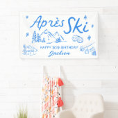Après Ski Verjaardagsfeest Vinyl Banner (Insitu)