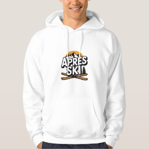 Après Ski Vintage Winter Lodge Ontwerp Hoodie