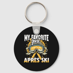 Après-ski voor een grappig wintersportfeest _1 sleutelhanger
