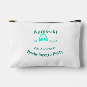 Après-ski vrijgezellenfeest turquoise hoed naam da etui