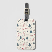 Apres Ski Weekend Cadeau voor haar Roze Champagne Bagagelabel (Voorkant (verticaal))