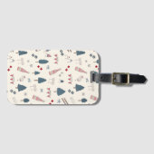 Apres Ski Weekend Cadeau voor haar Roze Champagne Bagagelabel (Voorkant (horizontaal))