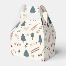 Apres Ski Winter Bachelorette Party Favor Boxes