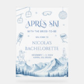 Apres Ski Winter Bachelorette Party Welkom  Acryl Bord (Voorkant)