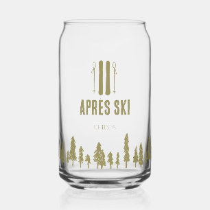 Apres Ski Winter Bruidsmeisjes Custom Blikvorm Glas