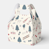 Apres Ski Winter Bruidsmeisjes Feest Favoriet Doze Bedankdoosjes (Voorkant Zijde)