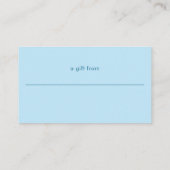 Apres Ski Winter Mountain Display Vrijgezellenfees Informatiekaartje (Achterkant)