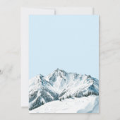 Apres Ski Winter Mountain Waterverf Vrijgezellenfe Kaart (Achterkant)