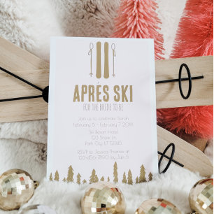 Apres Ski Winter Theme Bachelorette Party Kaart