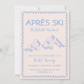 Apres ski winter vrijgezellenweekend kaart (Voorkant)