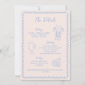 Apres ski winter vrijgezellenweekend kaart (Achterkant)