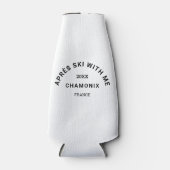 Après Ski With Me Ski Thema Verjaardagsfeestje Fav Flesjeskoeler (Voorkant)