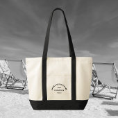 Après Ski With Me Winter Black Ski Crest Tote Bag