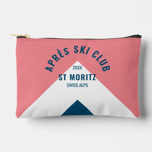 Après Skiclub Roze Marine Retro Stijl Winter Etui (Voorkant)