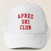 Après Skiclub Winterskireis Matching Groep Ski Trucker Pet (Voorkant)