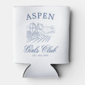 Après skiën met de bruid om Bach Weekend Blikjeskoeler (Voorkant)