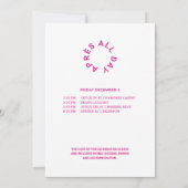 Après skiën met mij op 40 verjaardagsfeestreis kaart (Achterkant)