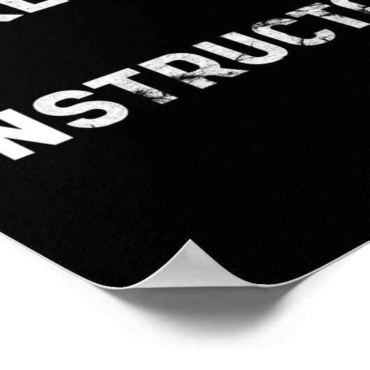 Apres skileraar Grappig Drink Feest Skiing Sneeuw Poster (Hoek)