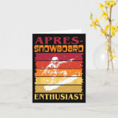 Apres-snowboardliefhebber Kaart (Gele Bloem)